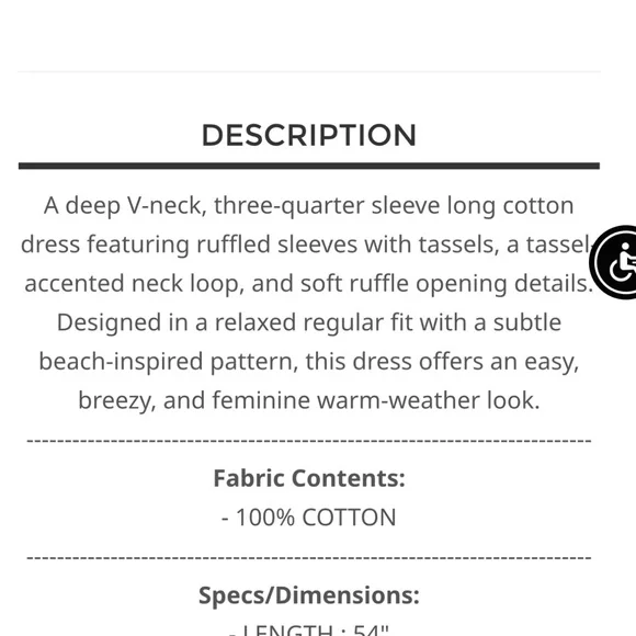 POL / Gorgeous.. Brand New Boho Aqua Print Maxi Dress with Red Tassels - Picture 6 of 6